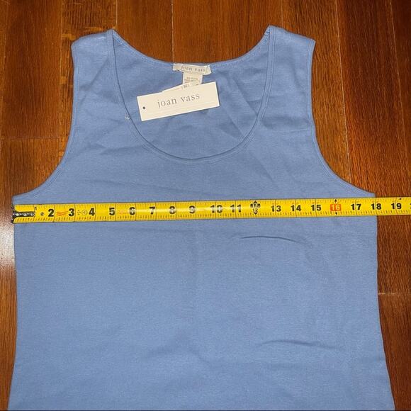 Joan Vass Tank Top Light Blue Size 3 (16/18) NWT - Picture 6 of 7